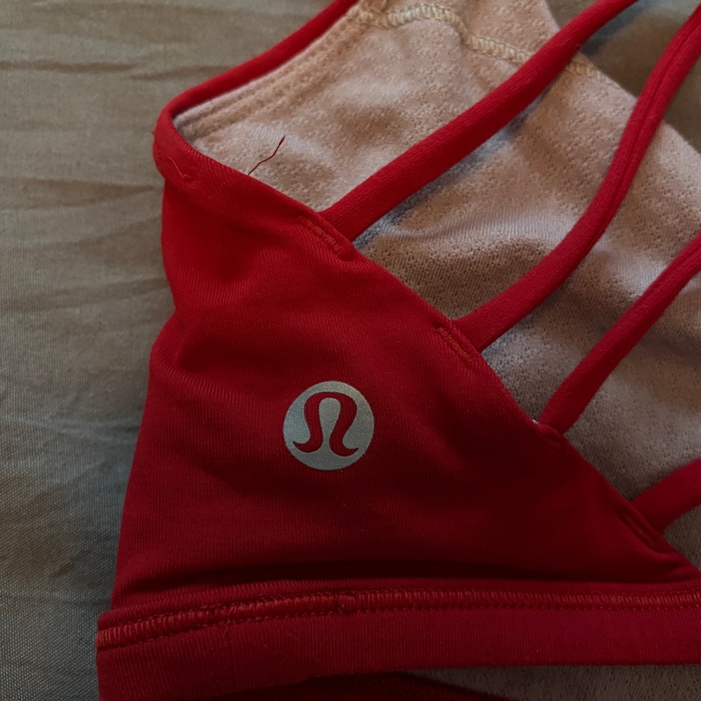 Red Lululemon Sports Bra